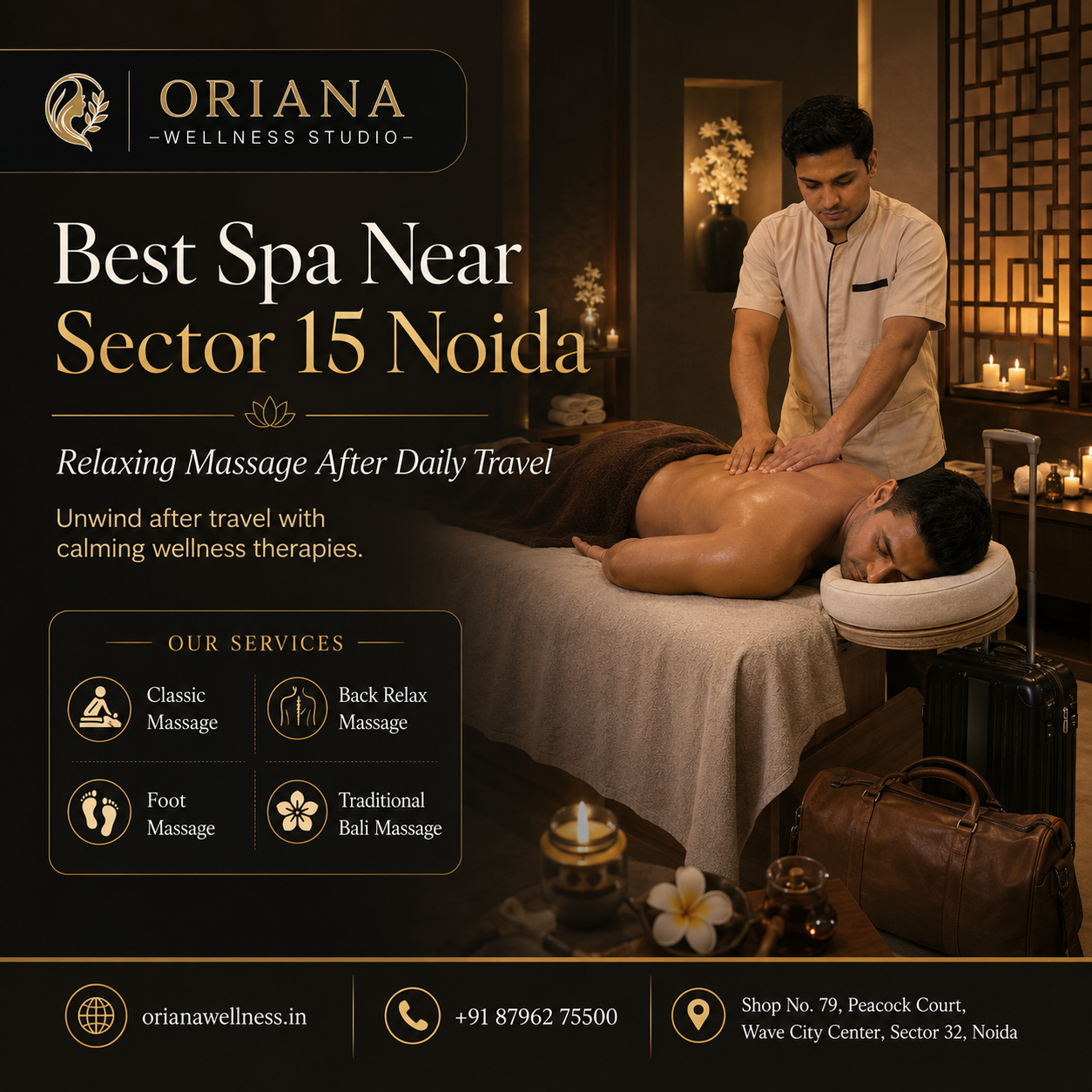 spa near Sector 15 Noida
