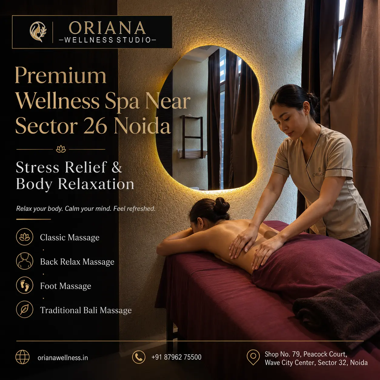 Premium Wellness Spa Near Sector 26 Noida